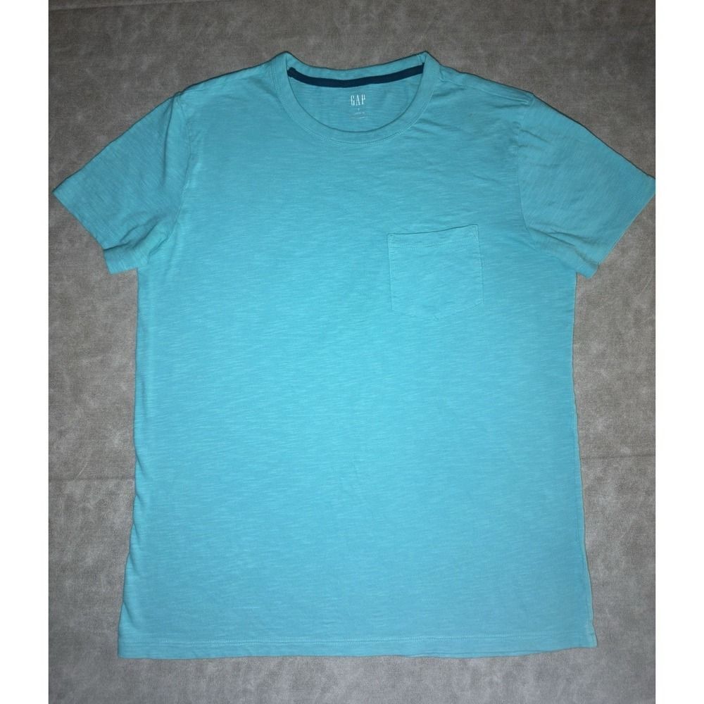 GAP Men's Crew Neck Short Sleeve Pocketed Slub T-Shirt Small